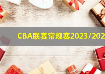CBA联赛常规赛2023/2024