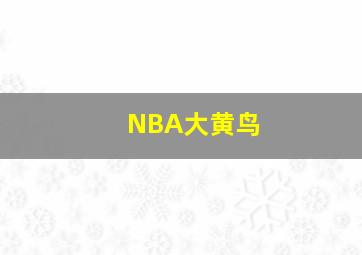 NBA大黄鸟