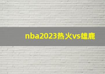 nba2023热火vs雄鹿