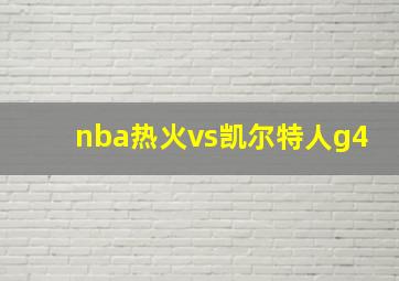 nba热火vs凯尔特人g4