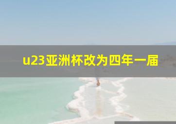 u23亚洲杯改为四年一届