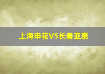 上海申花VS长春亚泰