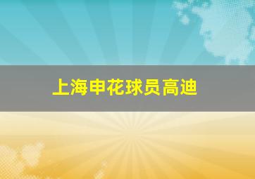 上海申花球员高迪