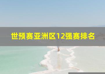 世预赛亚洲区12强赛排名