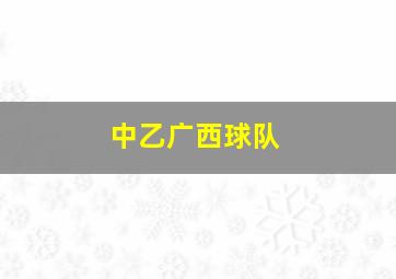 中乙广西球队