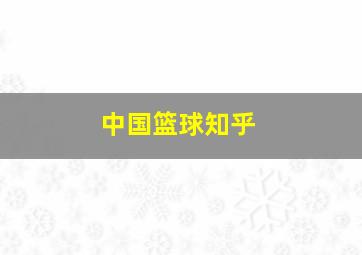 中国篮球知乎