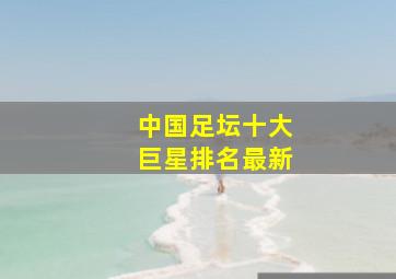 中国足坛十大巨星排名最新