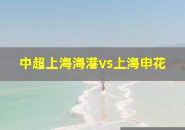 中超上海海港vs上海申花