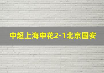 中超上海申花2-1北京国安