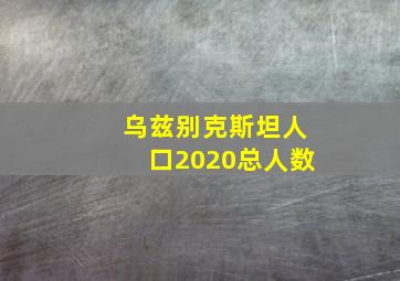 乌兹别克斯坦人口2020总人数