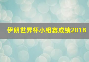 伊朗世界杯小组赛成绩2018