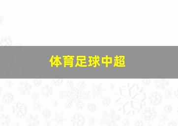 体育足球中超