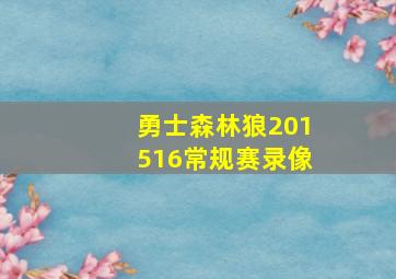 勇士森林狼201516常规赛录像