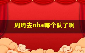 周琦去nba哪个队了啊