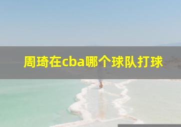 周琦在cba哪个球队打球