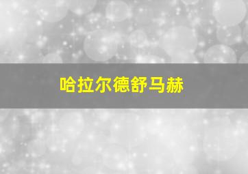 哈拉尔德舒马赫