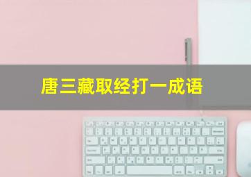 唐三藏取经打一成语