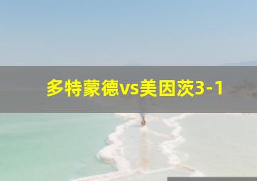 多特蒙德vs美因茨3-1