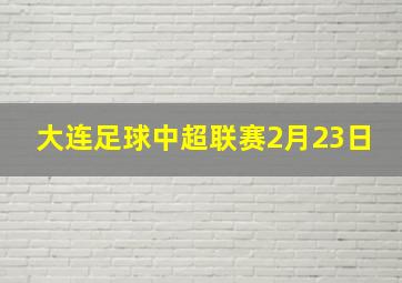 大连足球中超联赛2月23日