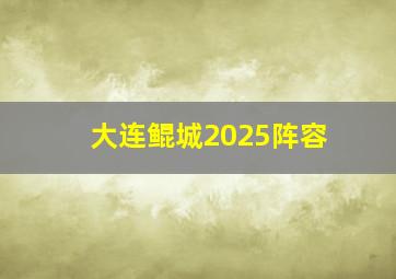 大连鲲城2025阵容