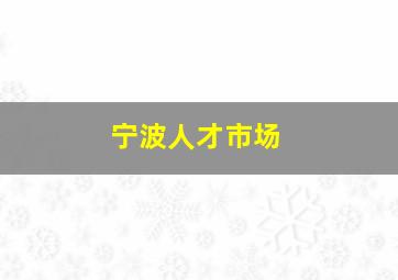 宁波人才市场