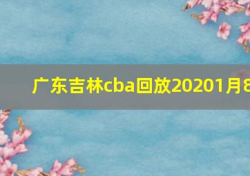 广东吉林cba回放20201月8