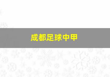 成都足球中甲