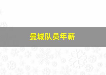 曼城队员年薪