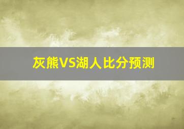 灰熊VS湖人比分预测