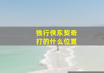 独行侠东契奇打的什么位置