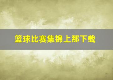 篮球比赛集锦上那下载