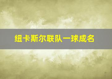 纽卡斯尔联队一球成名