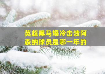 英超黑马爆冷击溃阿森纳球员是哪一年的