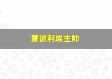 蒙彼利埃主帅