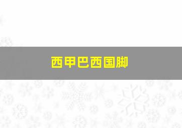 西甲巴西国脚