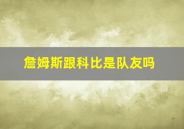 詹姆斯跟科比是队友吗