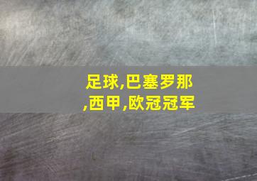 足球,巴塞罗那,西甲,欧冠冠军