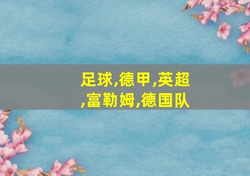 足球,德甲,英超,富勒姆,德国队