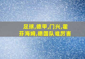 足球,德甲,门兴,霍芬海姆,德国队谁厉害
