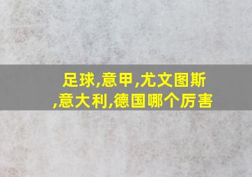 足球,意甲,尤文图斯,意大利,德国哪个厉害