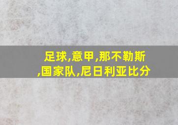 足球,意甲,那不勒斯,国家队,尼日利亚比分