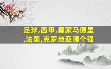 足球,西甲,皇家马德里,法国,克罗地亚哪个强