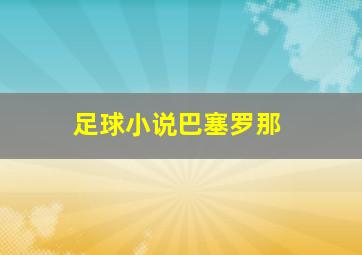 足球小说巴塞罗那