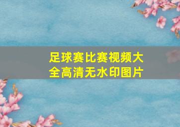足球赛比赛视频大全高清无水印图片