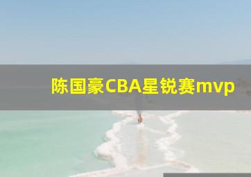 陈国豪CBA星锐赛mvp