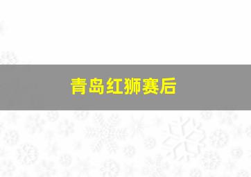 青岛红狮赛后