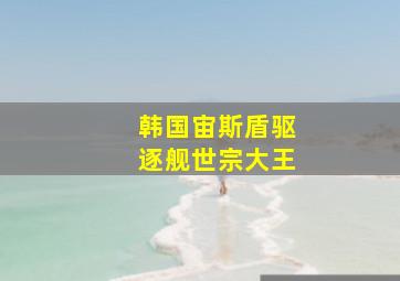 韩国宙斯盾驱逐舰世宗大王