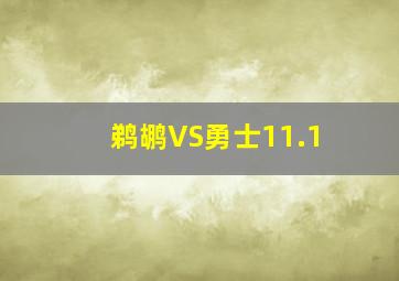 鹈鹕VS勇士11.1